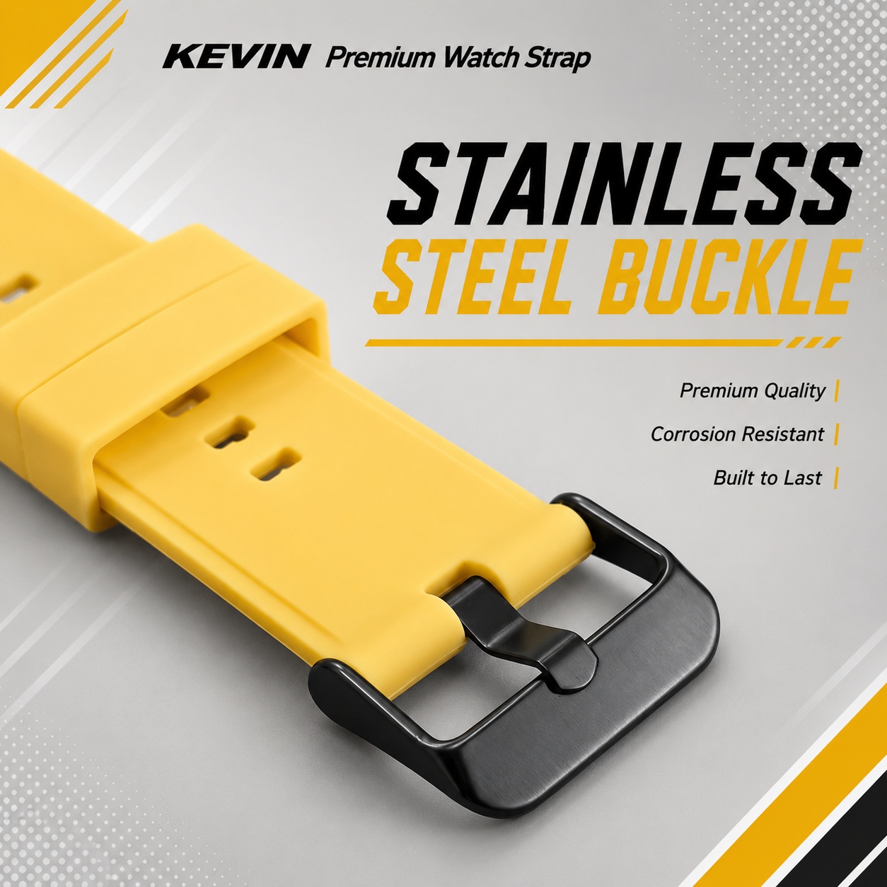 tali jam tangan 22mm t2p metal buckle - Kevin Indonesia 2
