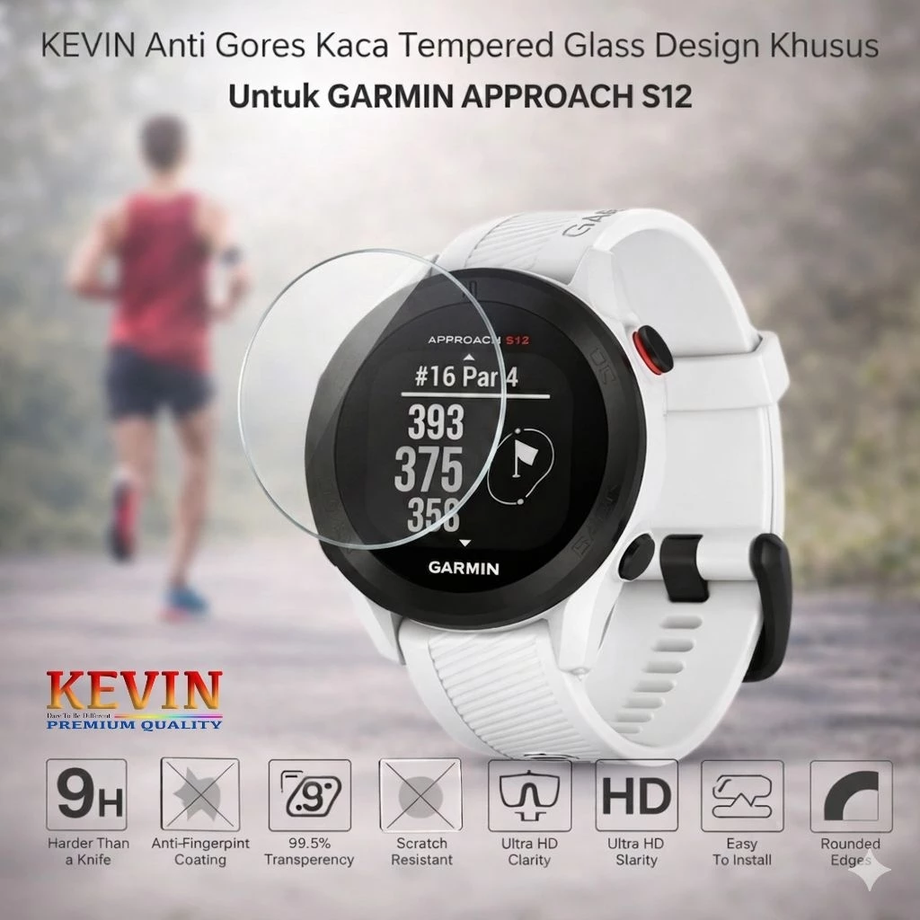 anti gores tempered glass untuk garmin approach s12