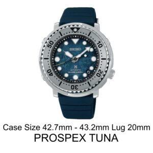 Seiko Prospex Tuna 42.7mm-43.2mm Lug 20mm