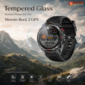 Anti Gores Tempered Glass Morein Rock 2 GPS Smartwatch - KEVIN Indonesia