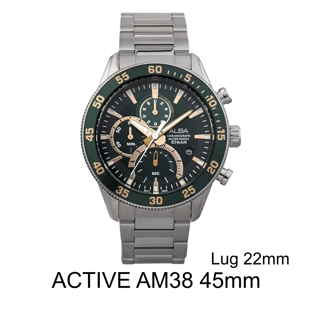 Tali Jam Alba Active AM38 45mm Lug 22mm - KEVIN Indonesia
