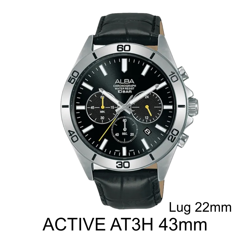 Tali Jam Alba Active AT3H 43mm Lug 22mm - KEVIN Indonesia