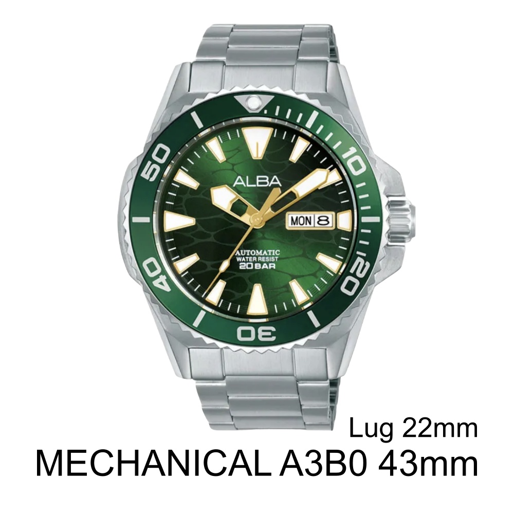 Tali Jam Alba Mechanical A3B0 43mm Lug 22mm - KEVIN Indonesia