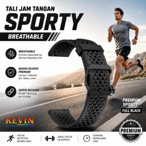 Tali Jam Tangan 20mm 22mm KEVIN QRB Original 1