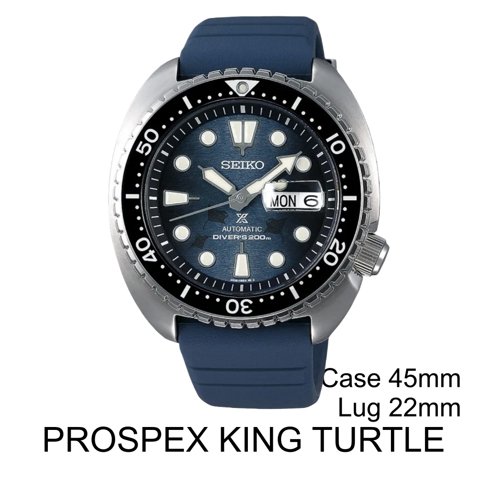 Tali Jam Tangan 22mm Kompatibel Seiko Prospex King Turle 45mm Lug 22mm - KEVIN Indonesia