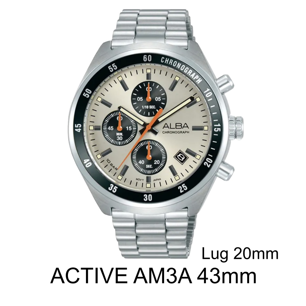 Tali Jam Tangan Alba Active AM3A 43mm Lug 20mm