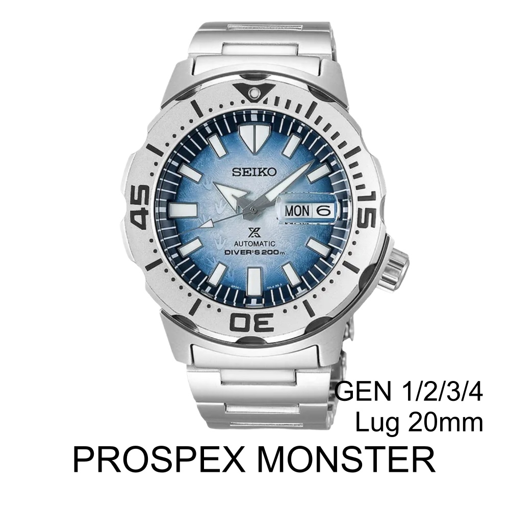Tali Jam Tangan Kompatibel Seiko Prospex Monster Gen 1 2 3 4 Lug 20mm - KEVIN Indonesia