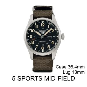 Seiko 5 Sports Mid-Field 36.4mm Lug 18mm