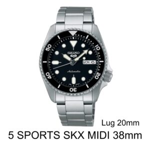 Seiko 5 Sports SKX Midi 38mm Lug 20mm