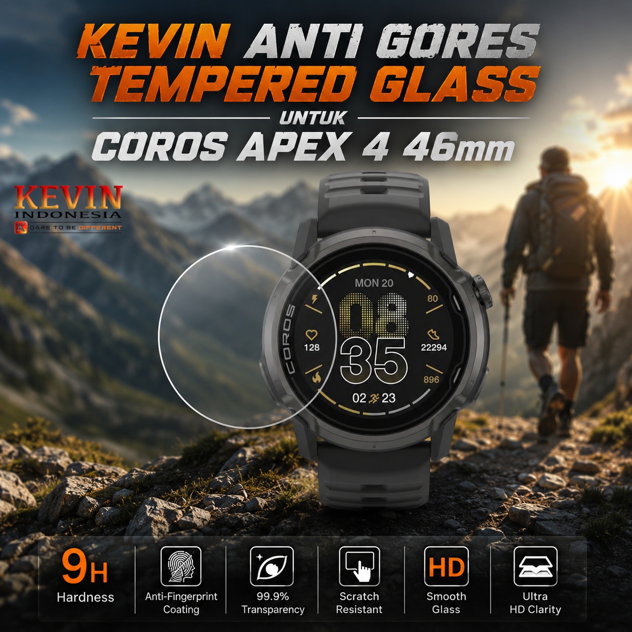 anti gores coros apex 4 46mm