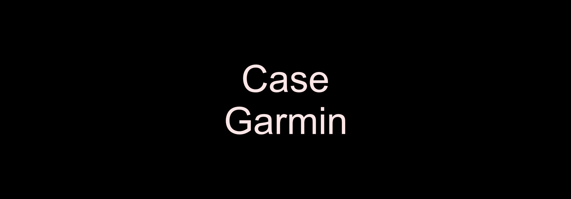 Banner Case Garmin