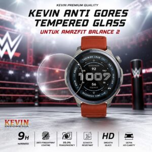 tempered glass kevin indonesia original untuk amazfit balance 2 Original