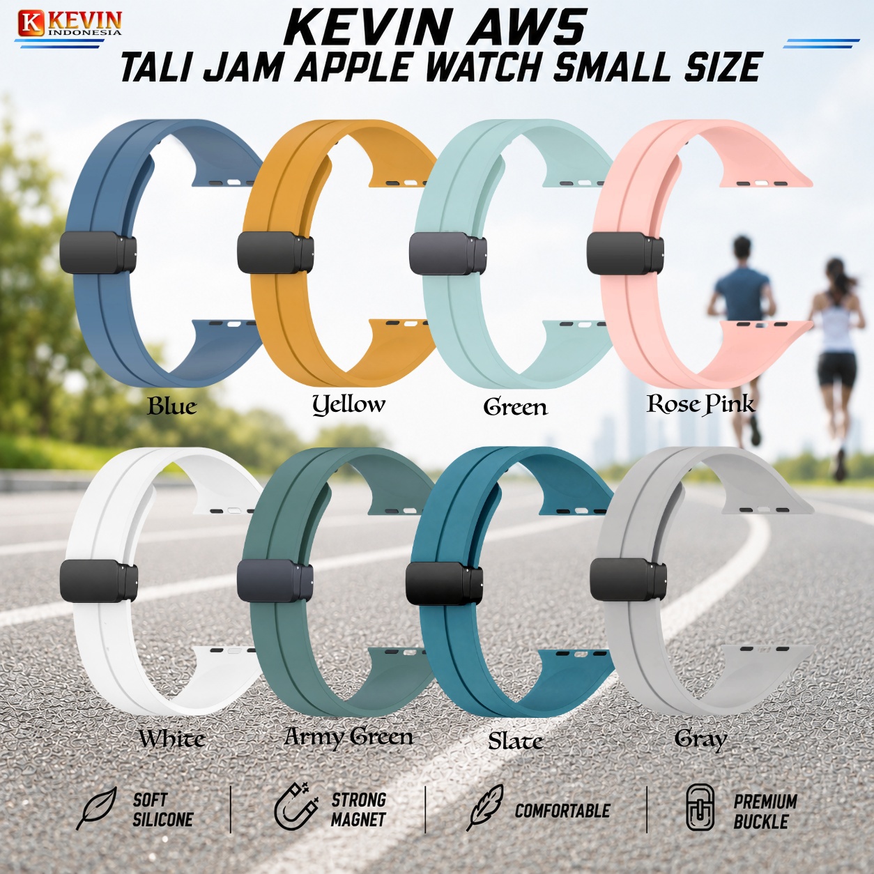 small 2 tali jam tangan apple watch - kevin aw5 original