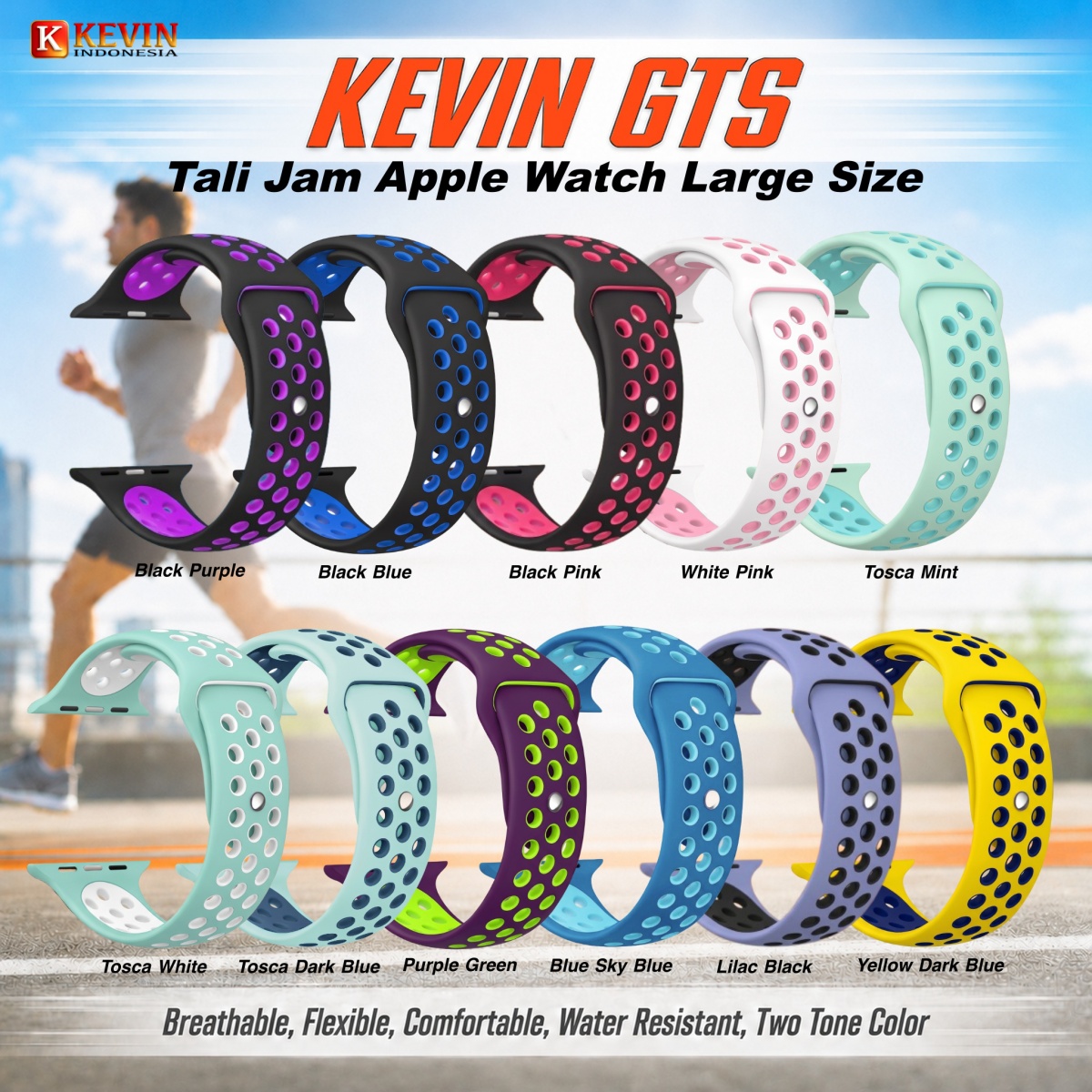 1 strap jam apple watch large size - KEVIN GTS
