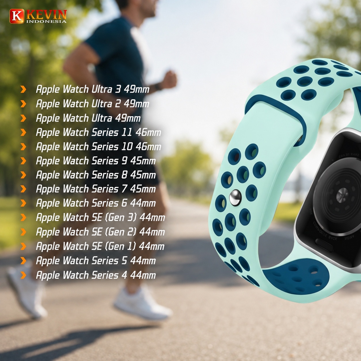 2 strap jam apple watch large size - KEVIN GTS