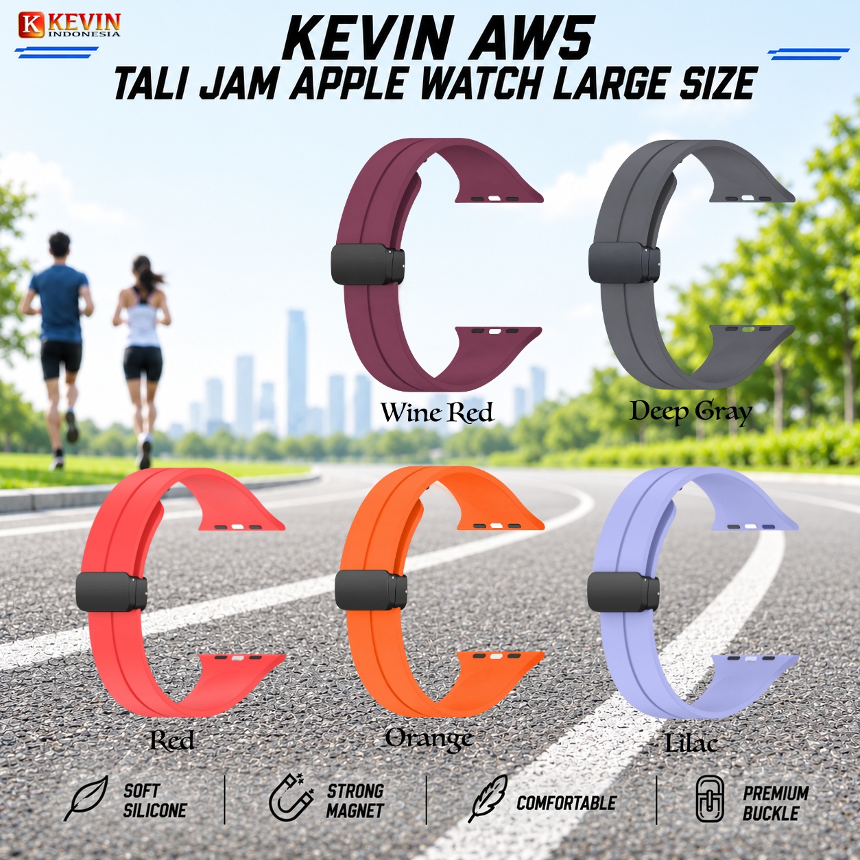 large 2 - tali jam tangan apple watch - kevin aw5 original