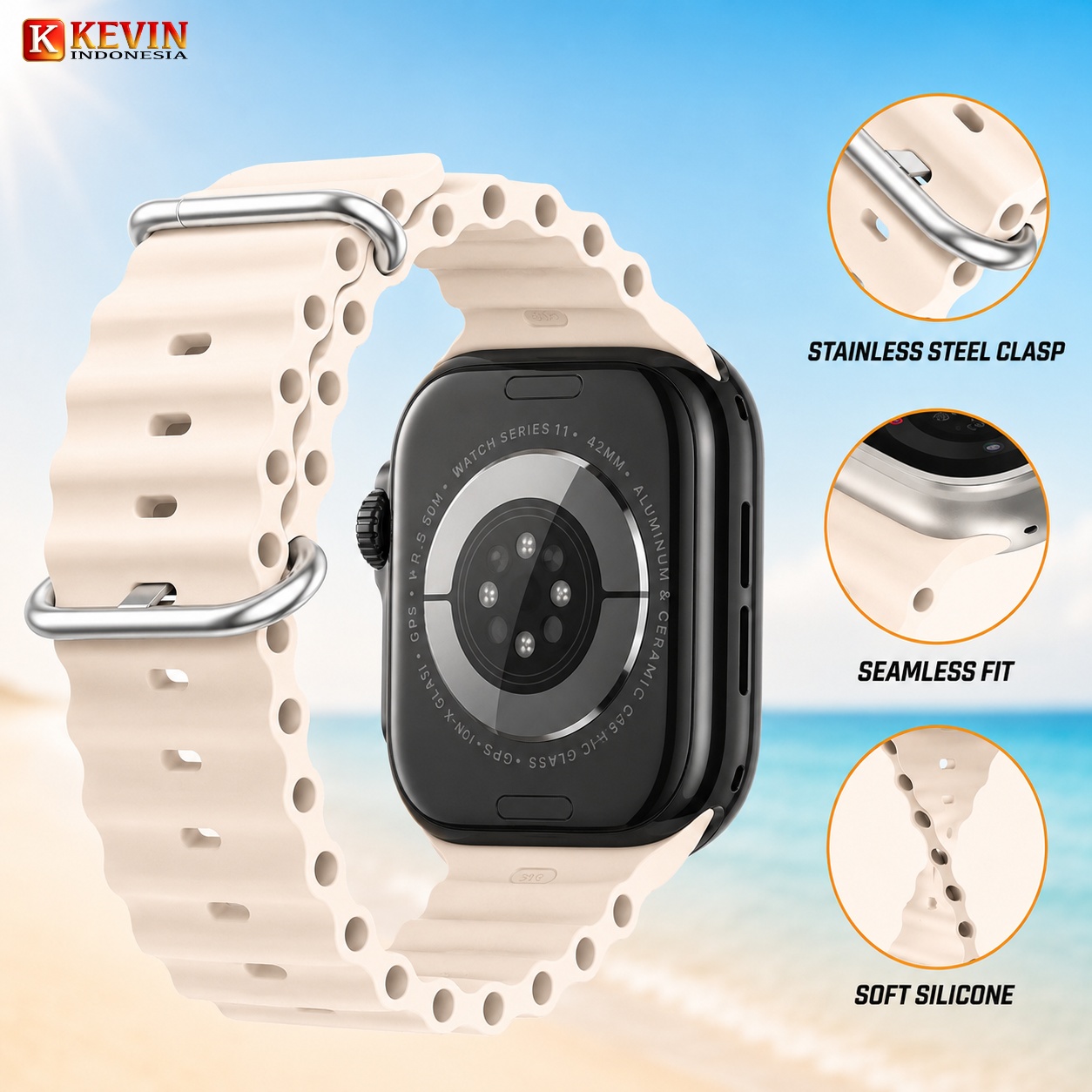 3 Tali jam tangan apple watch small size - KEVIN Ocean Original