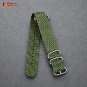 9 tali jam tangan zulu silver matte buckle