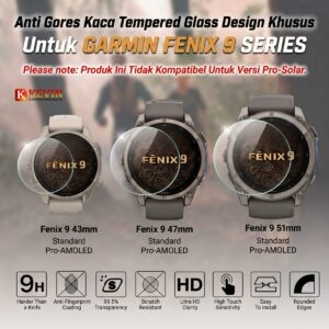 Aksesoris Garmin Fenix 9 Tempered Glass KEVIN Indonesia